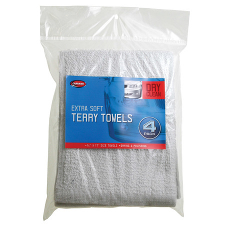 CARRAND TOWELS TERRY 4PK 45054